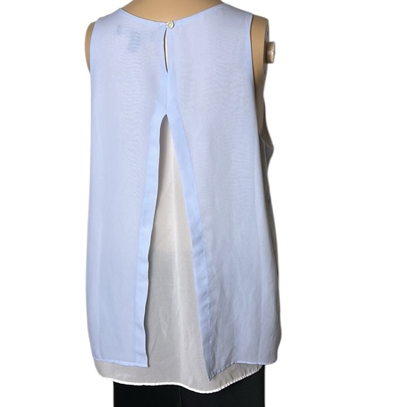 BR Sheer,chiffon,layered blouse,MP ,fairy,whimsical,sleeveless,dainty,loose - Picture 3 of 14